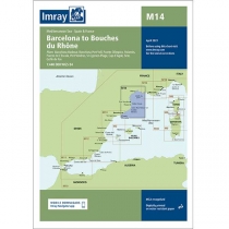 Imray mapa M14 Barcelona to Bouches du Rhône