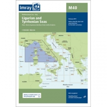 Imray map M40 Ligurian and Tyrrhenian Seas