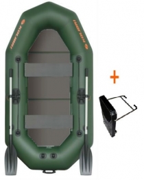 Boat Kolibri K-250 TP profi green, solid floor