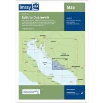 Imray mapa M26 Split to Dubrovnik