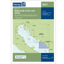 Imray map M27 Dubrovnik to Bar and Ulcinj