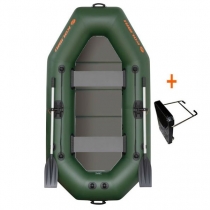 Boat Kolibri K-260 TP green, solid floor