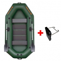 Boat Kolibri K-240 T green, lamella floor