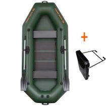 Boat Kolibri K-280 T green, laminate floor