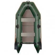 Boat Kolibri KM-245 P green, solid floor