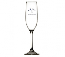 Non slip champagne flute, WELCOME ON BOARD