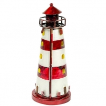 Stained Glass Lighthouse Tealight Holder