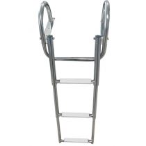 4-step telescopic ladder w/handles