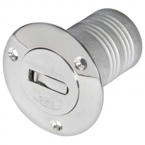 Chromed brass deck plug no label 38 mm