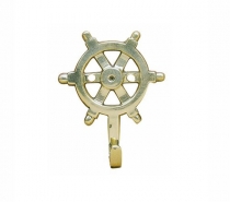 Keyholder - Wheel, brass, 5,5x7,5cm