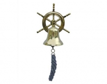 Ship bell with wheel 7.5 cm