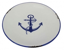 Plate with anchor design