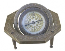 Compass antique brass