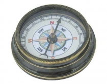 Kompas antická mosadz 6 cm