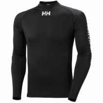 Helly Hansen Waterwear Rashguard čierne pánske tričko
