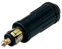 Car Cigaret lighter power cable adaptor plug, male, small