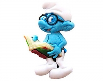 Decorative button smurf Brainy for Crocs shoes