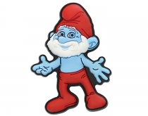 Decorative daddy smurf button for Crocs shoes