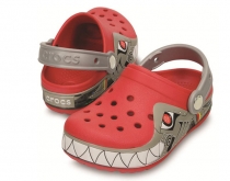 Crocs Light Robo Shark Clog detské šľapky červené