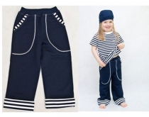 Marineblaue Babyhose