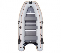 Boat Kolibri KM-450 DSL gray, wooden floor