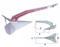 Delta Anchor - Galvanised - 10kg