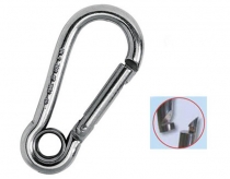 Carabiner with eye 40 x 4 mm (A4)