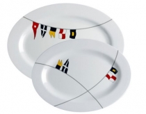 Marine Business REGATA - 2er Set Bierdeckel oval