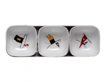 Marine Business REGATA - set of 3 bowls with tray