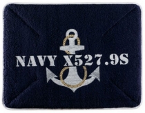 Marine Business - bath mat, blue