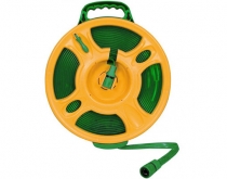 Flat hose with reel 15m