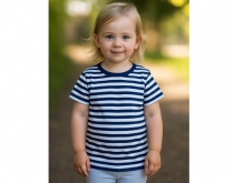 Detské námornícke tričko krátke