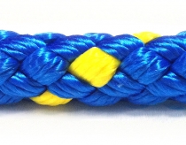 PPV rope 12 mm - navy/yellow