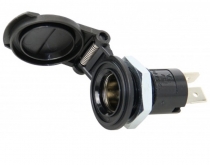 Built-in normed socket with protective cap