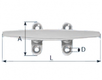 Rohatka 15 cm - nerezová