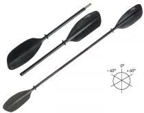 Folding kayak paddle XT-FIBER 225 cm