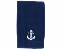 Handtuch blau 30x50cm Baumwolle