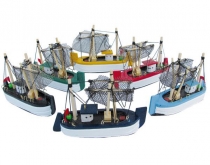 Rybářská loď - 1 ks různé barvy