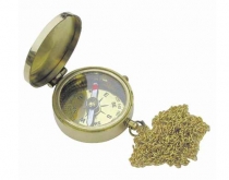Kompas na retiazke mosadzný 3,5 cm