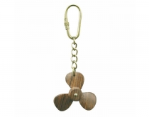 Wooden propeller keyring