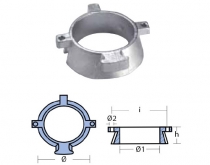 Hliníková anóda pre lodný motor Mercruiser Alpha One Gen 2