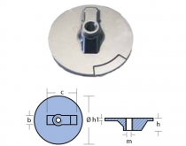 Hliníková anóda pre lodné motory Mercury, Mercruiser Alpha