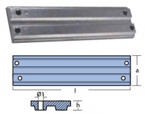 Hliníková anóda na trim pre lodné motory Mercury, Mercruiser Ver