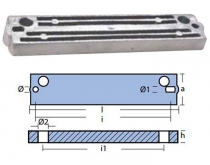 Hliníková anóda pro lodní motory Suzuki 70-150 HP