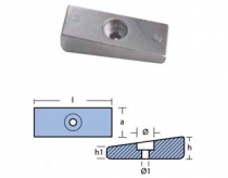 Hliníková anóda pre lodné motory Honda 75-130 HP