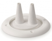 Průchodka pro 2 lanka, bílá