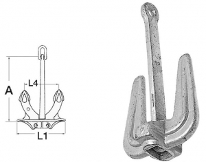 Hall anchor 4kg