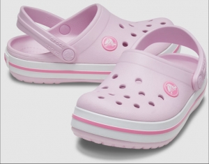 Crocs Crocband Clog šľapky pre malé deti ružové