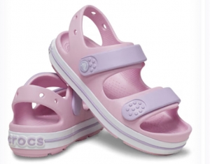 Crocs Crocband Cruiser sandále pre malé deti ružové
