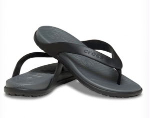 Crocs Coast Flip pánske čierno/šedé
